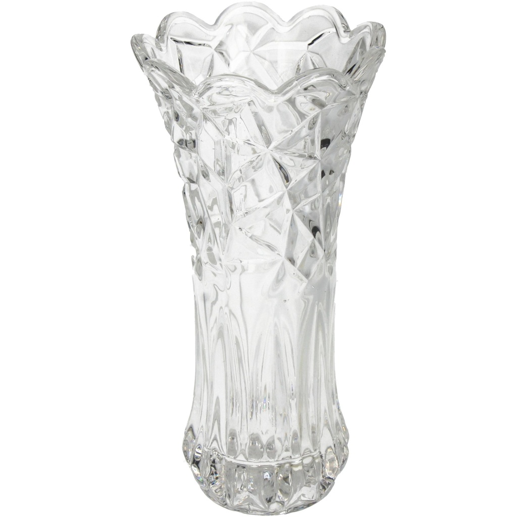 Vase Jeannine transparent en verre