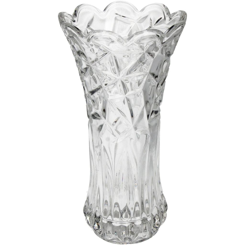 Vase Jeannine transparent en verre