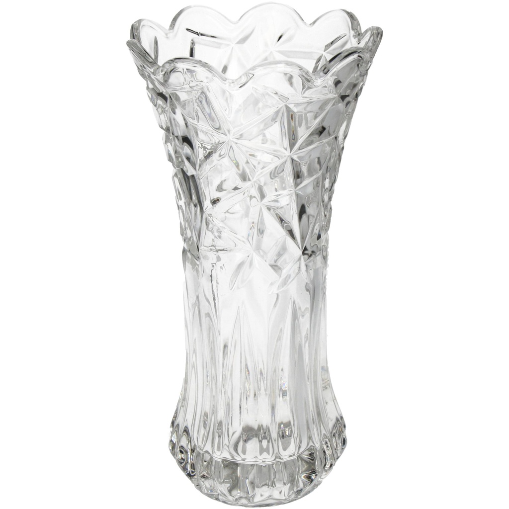 Vase Jeannine transparent en verre