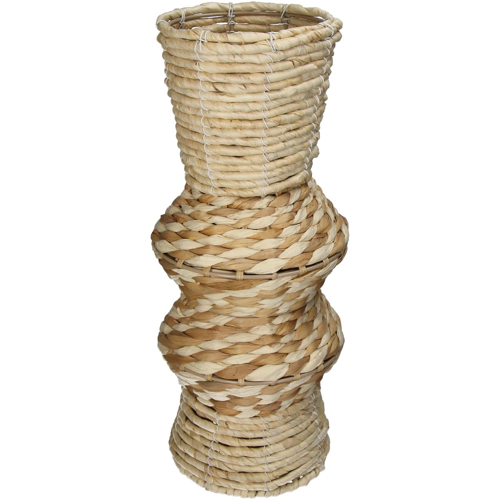 Vase en maïs tressé