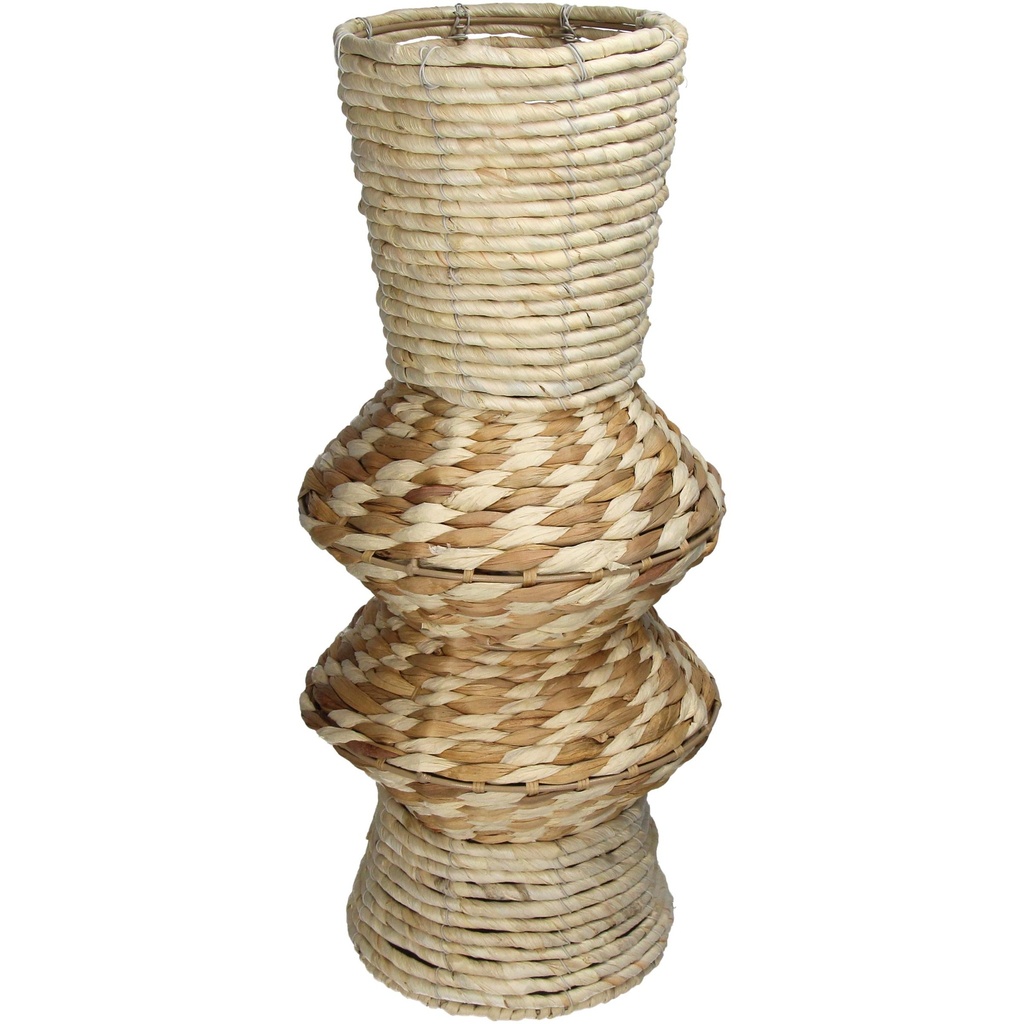 Vase en maïs tressé