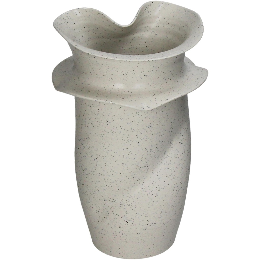 Vase froissé en porcelaine