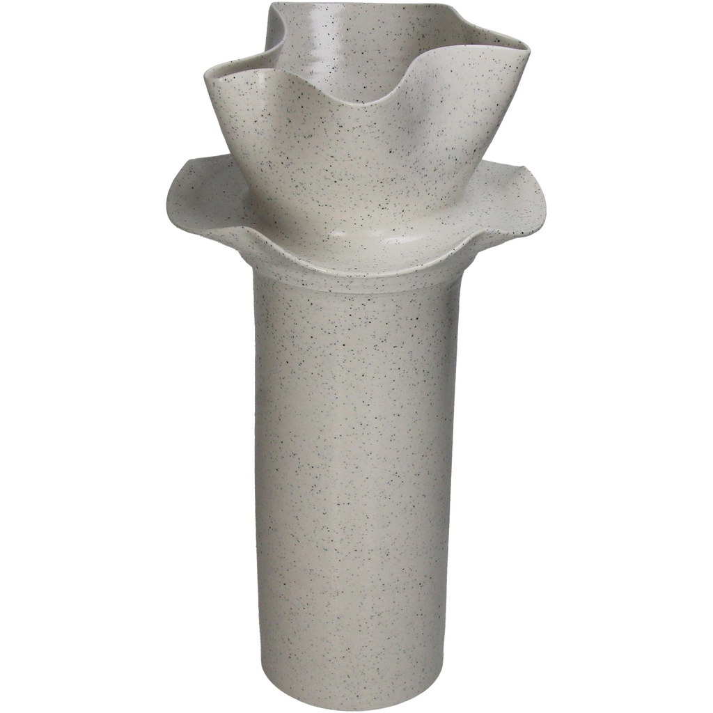 Vase froissé en porcelaine