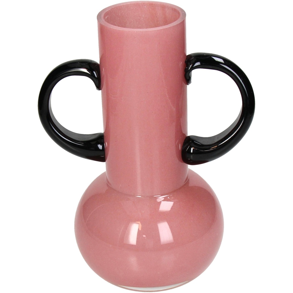 Vase Rose en verre