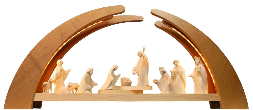 Crèche Arche 12 pièces avec LED