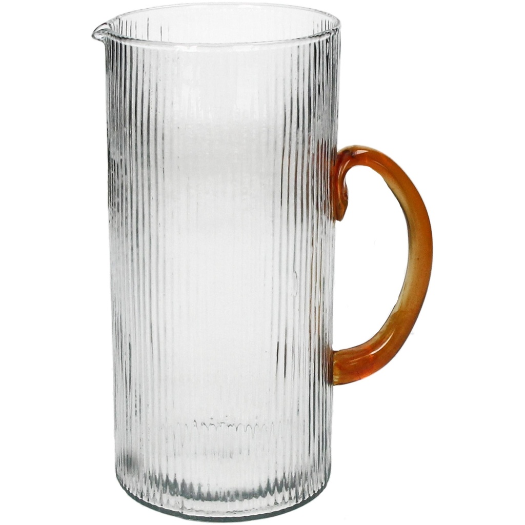 Pichet ligné poignée ambre