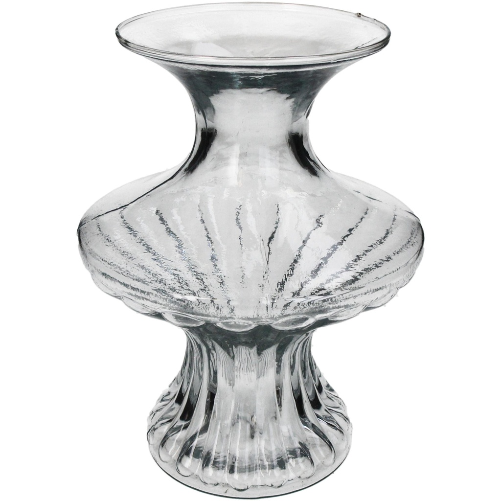 Vase Pauline en verre transparent