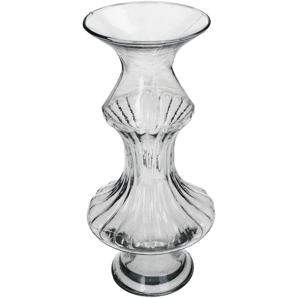 Vase Pauline en verre transparent