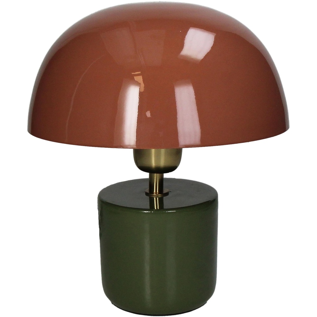 Lampe Iron verte & terra