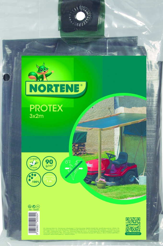 PROTEX Bâche de protection co-extrudée en LDPE 90g/m²