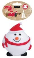 Jouet chien balle bonhomme de neige