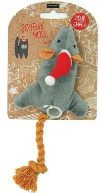 Jouet chat souris vibrante