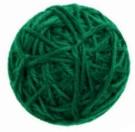 Jouet chat pelote verte