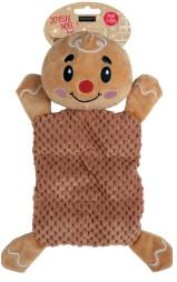 Jouet chien peluche plate biscuit