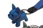 Porte-clés Bulldog bleu