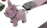 Porte-clés Bulldog rose