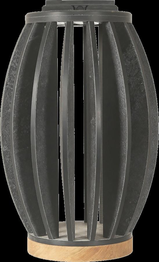 PASTEK Borne solaire et recharg.usb Teck/HPL ard/béton 500 Lumens