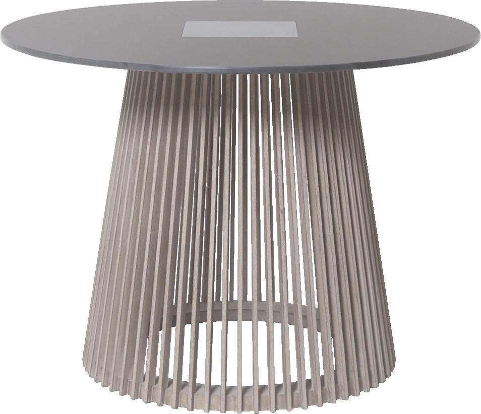 TECKA Table basse lumineuse solaire et recharg.usb DT/HPL Fénix Noir 500 Lumens