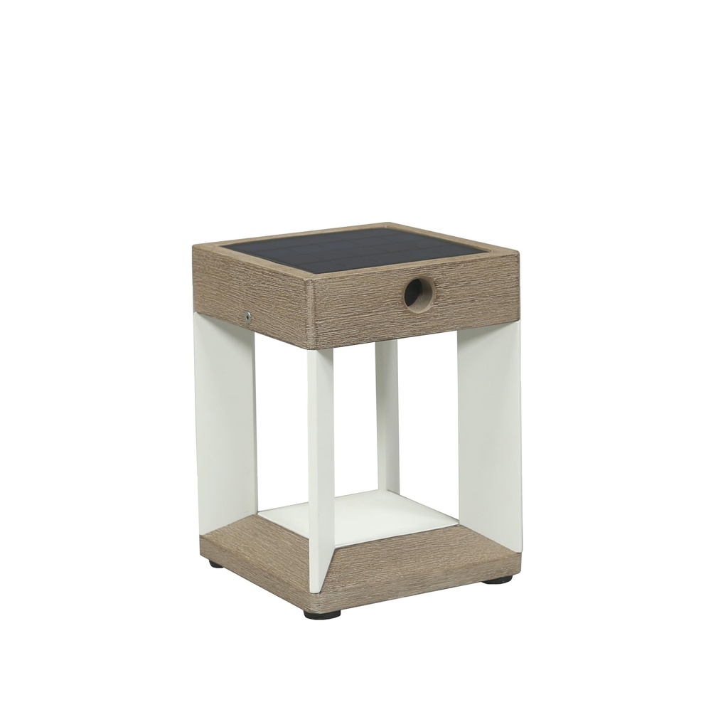 TECKALU noire Lampe solaire de table 300 Lumens H.20 DT/ALU