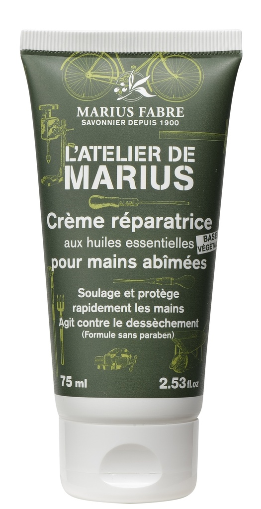 Crème réparatrice mains abîmées 75 ml ATELIER DE MARIUS