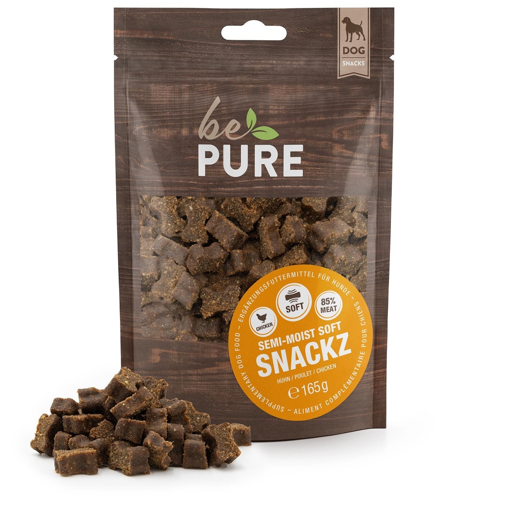 bePure Semi-Moist Soft Snackz au poulet