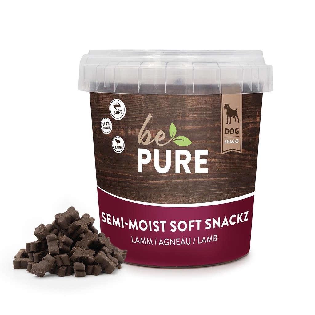 bePure Semi Moist Soft Snackz à l'agneau