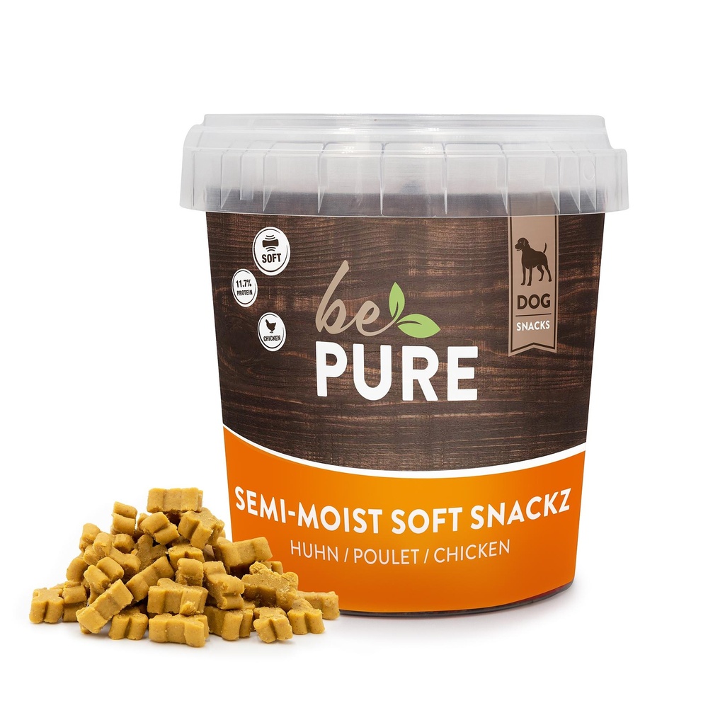 bePure Semi-Moist Soft Snackz au poulet