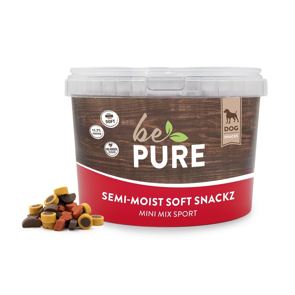 bePure Semi-Moist Soft Snackz Mini Mix Sport