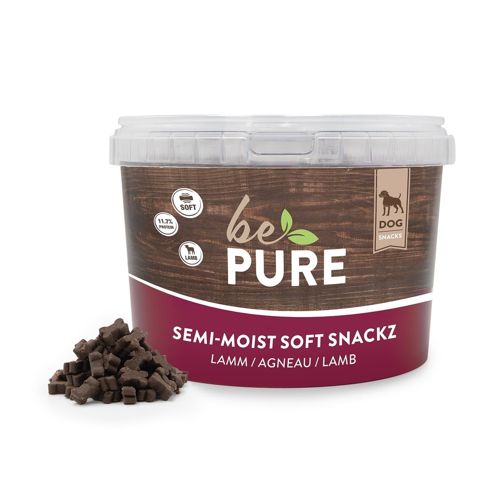 bePure Semi Moist Soft Snackz à l'agneau