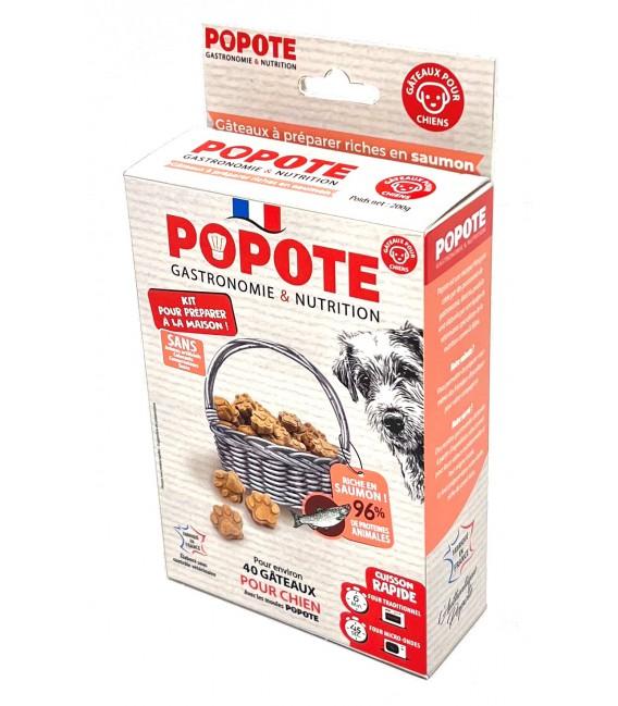 POPOTE KIT FRIANDISES CHIEN SAUMON 200G