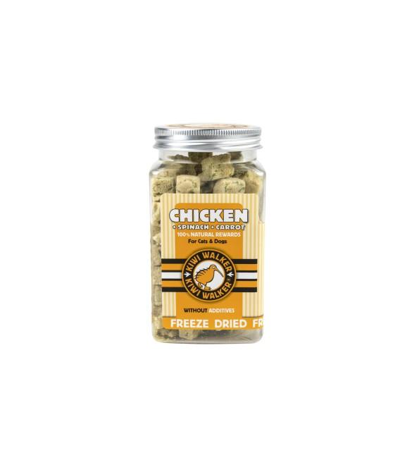 Kiwi Friandises lyophilisées poulet épinard carotte