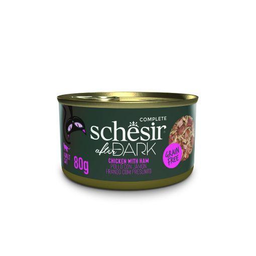SCHESIR AFTER DARK FILET EN BOUILLON BOITE 80G POULET ET JAMBON