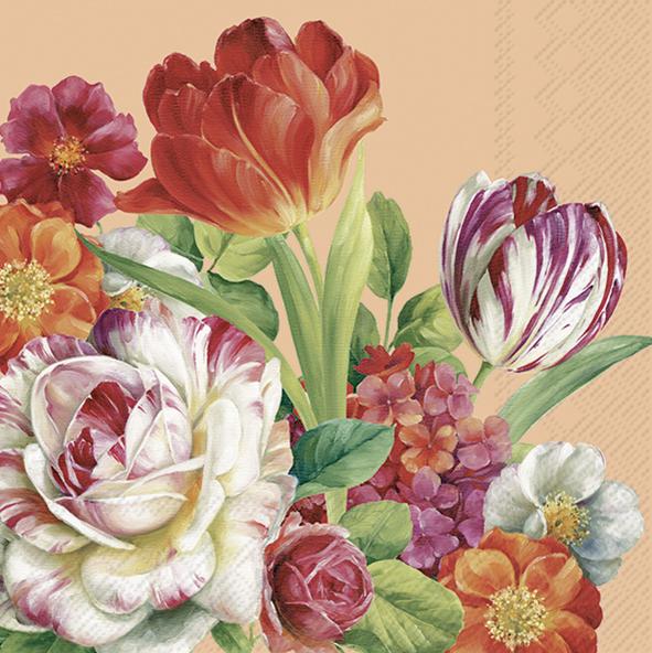 Serviettes Lunch Blooming in Spring, apricot