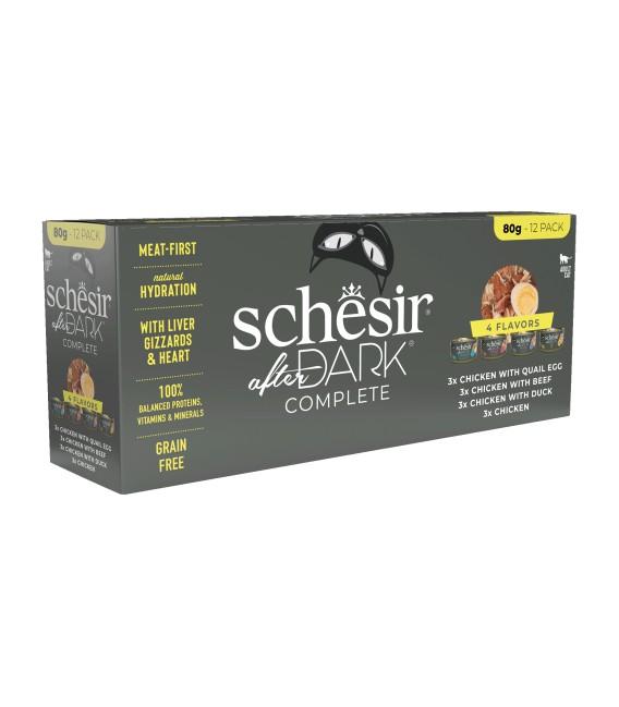 Schesir After dark filet bouillon 12x80g variety pack