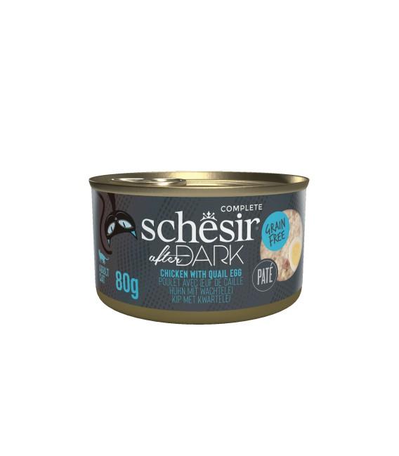 SCHESIR AFTER DARK PATE BOITE 80G POULET ET ŒUF