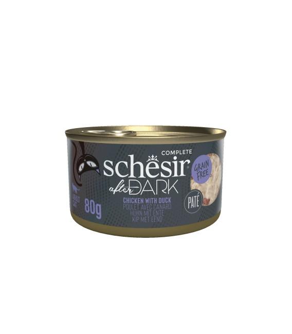 SCHESIR AFTER DARK PATE BOITE 80G POULET ET CANARD