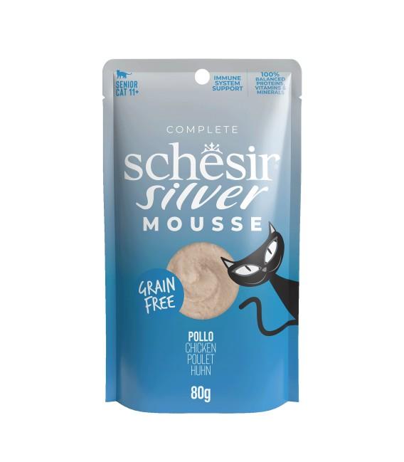 SCHESIR SILVER MOUSSE SACHET 80G POULET