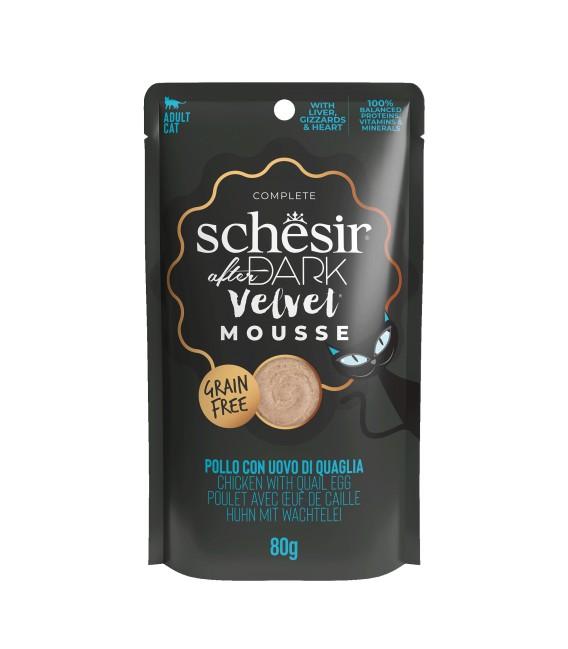 SCHESIR AFTER DARK MOUSSE SACHET 80G POULET ET ŒUF
