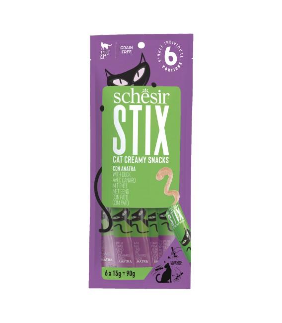 SCHESIR STIX CREME SACHET 6X15G CANARD