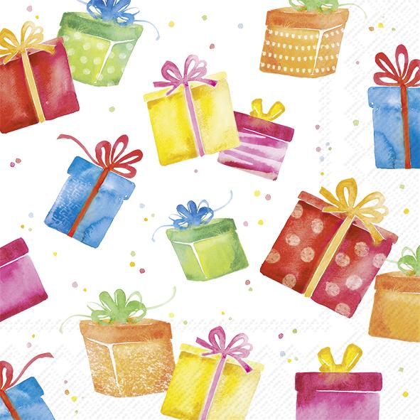 Serviettes Cocktail Birthday Presents