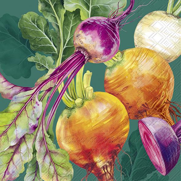 Serviettes Lunch Beets green