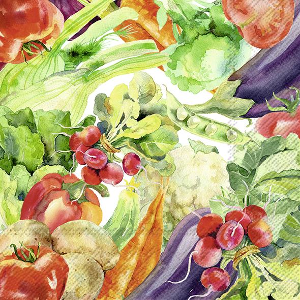 Serviettes Lunch Veggies