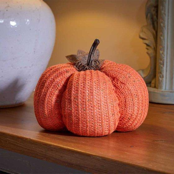 Citrouille tissu orange XL