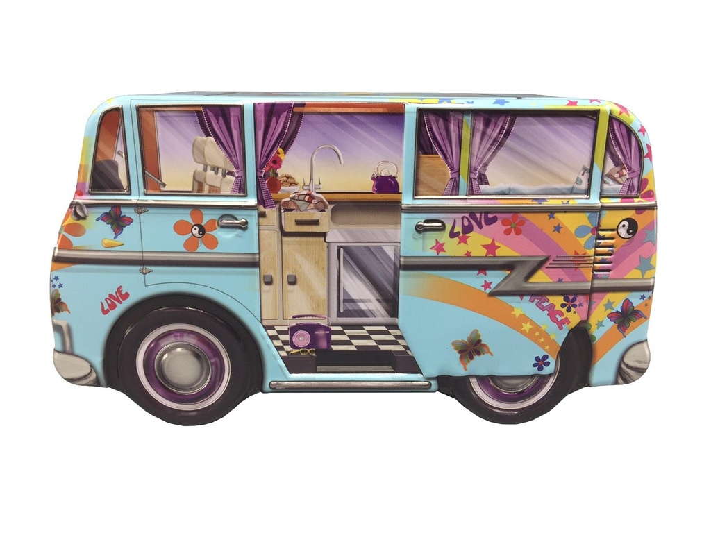 Boite Mini camper van hippy