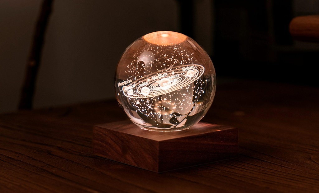 Lumière Cristal Ambre Système Solaire