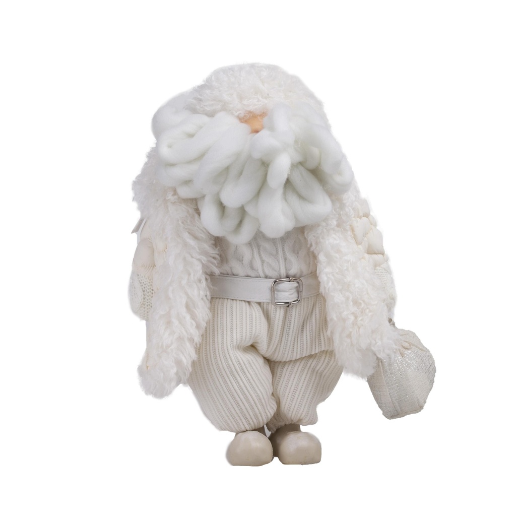 Père Noël Doudoune blanche à poser