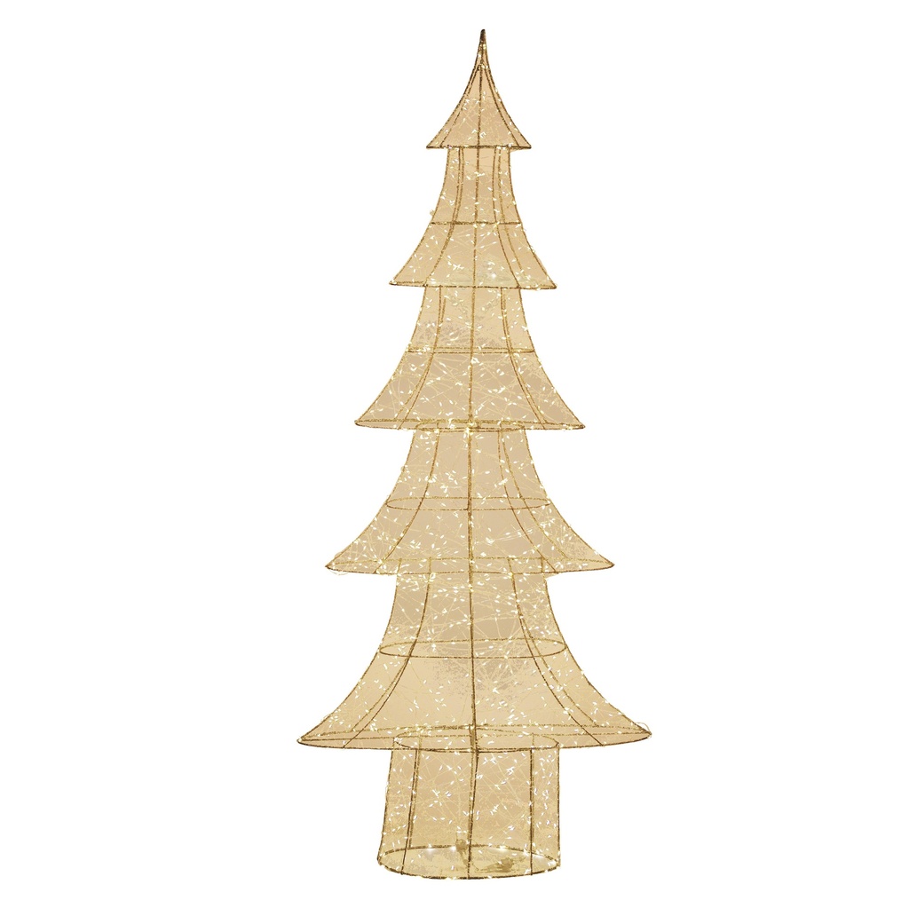 Sapin lumineux 1080 LED chaudes Intérieur-Extérieur