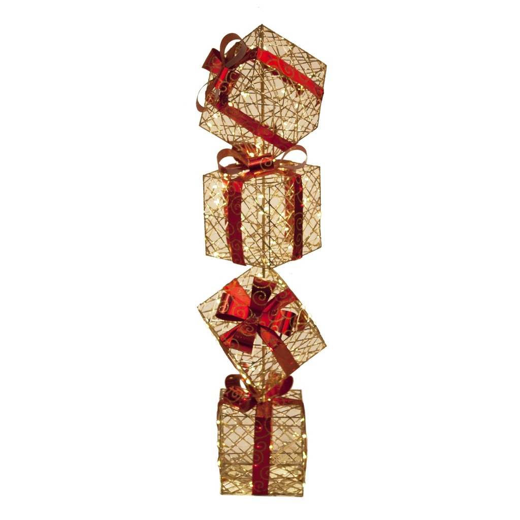 Tour de Cadeaux lumineuse 120 LED chaudes Intérieur-Extérieur