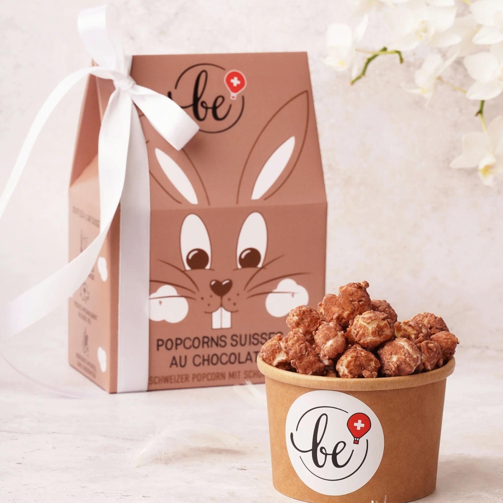 Popcorns suisses au chocolat Pâques