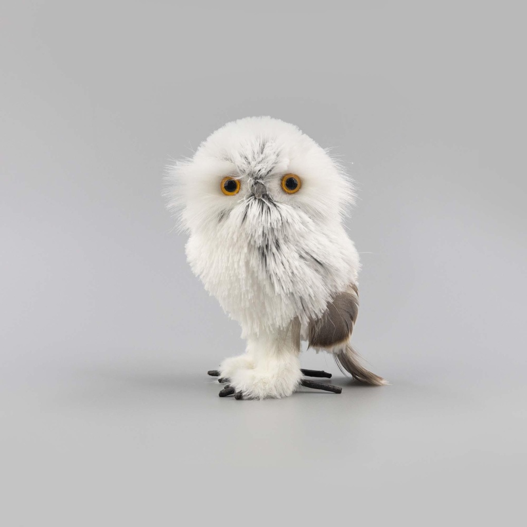 Chouette grise & blanche à poser